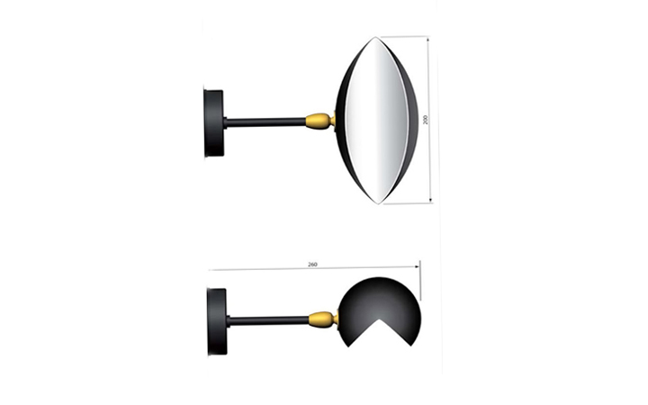Eye Wall Lamp by Serge Mouille Wall Lamps